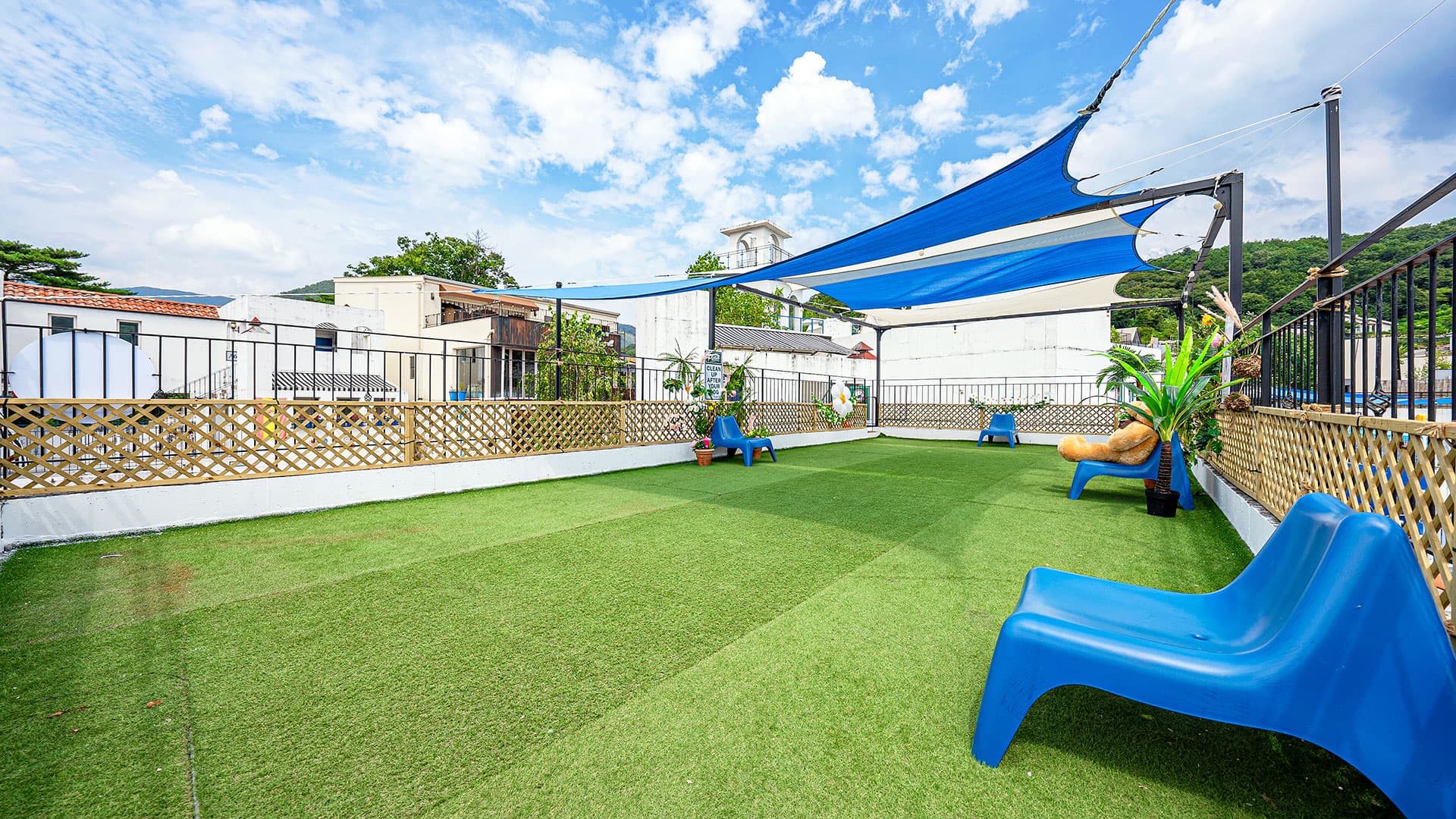 프라이빗 펫 그라운드 전용 마당